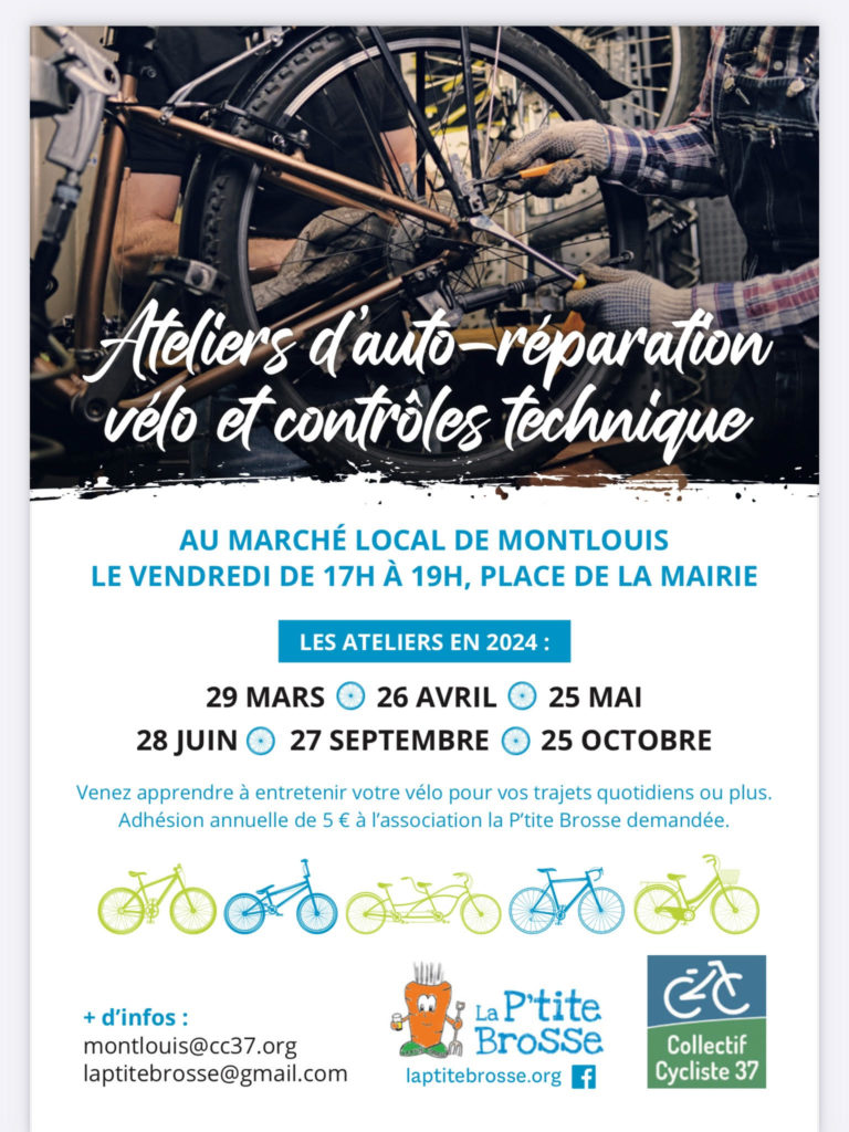 Ateliers d’auto-réparation à vélo (mensuel)